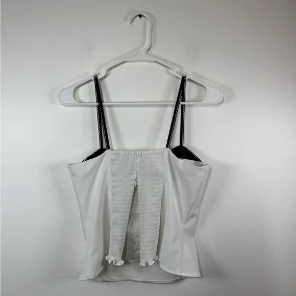 Reformation Melanie Top White and Black Camisole - Picture 7 of 7
